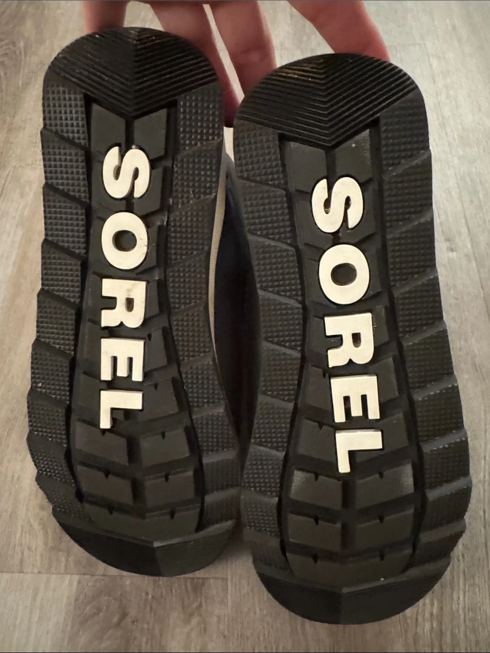 Sorel Snow Boots with Blue Lining and Red Laces